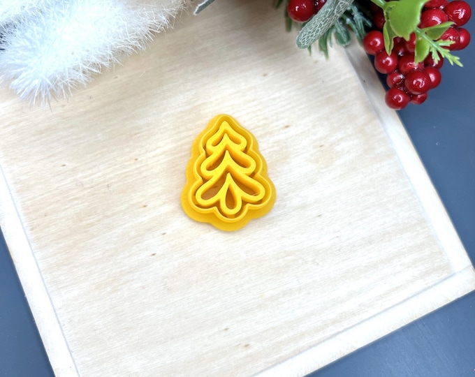 Christmas Tree 22 Polymer Clay Cutter - Handmade Earrings - Jewellery Making