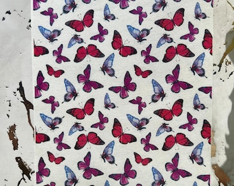 Butterfly 2 image transfer paper for polymer clay earrings