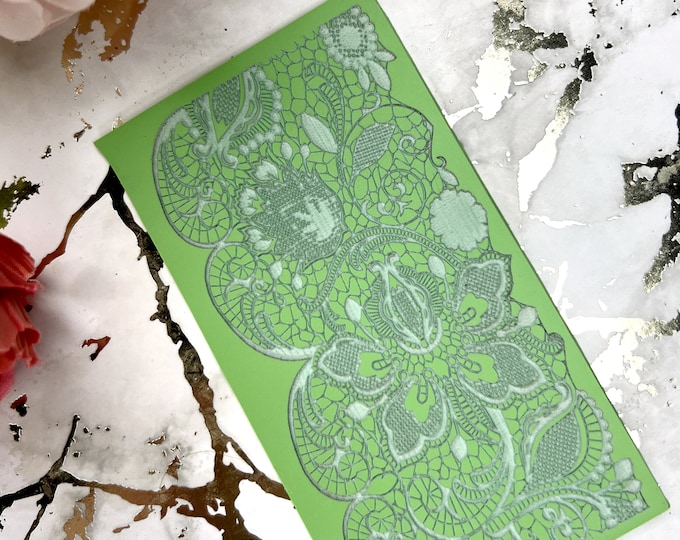 Lace 7 polymer clay texture rubber mat| Polymer clay tools| Clay texture tool| Jewellery tools| Floral texture
