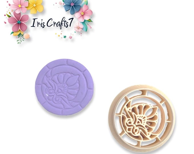 Floral Circle 4 Polymer Clay Cutter for Handmade Earrings Craft Tool
