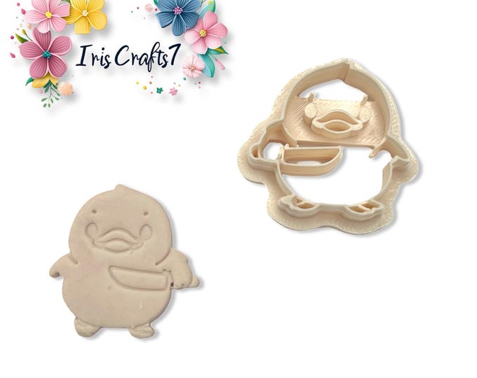 Duck with Knife Polymer Clay Cutter – Funny Earring Making Tool for Handmade Jewellery, DIY Craft Supplies & Clay Art