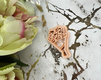 Flowers bouquet polymer clay cutter for Earring Making