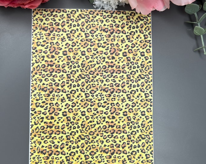 Leopard 1 image transfer paper_ Clay tools_ Water Soluble Paper_ Magic transfer paper