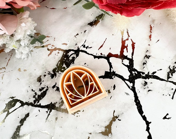 Clay cutters Arch lotus| Ceramic tools| Earring making| Polymer clay cutter| Clay tools
