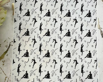 Polymer Clay Transfer Paper for Ladies 1 Image - Custom Design Decals for Clay Crafts & Jewelry Making