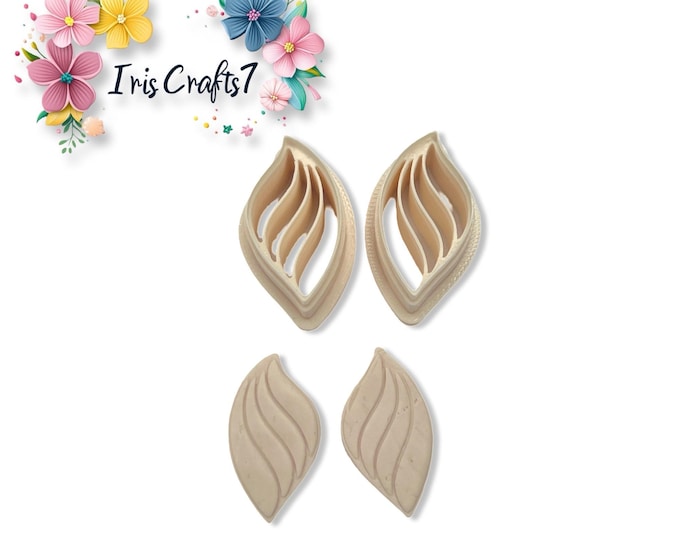 Leaf Shape Polymer Clay Cutter – Petal Earring Making Tool – Decorative Clay Shape Cutter for Handmade Jewellery & Crafts