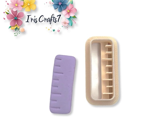 Ruler Polymer Clay Cutter - Ceramic tools - Back to School Earrings