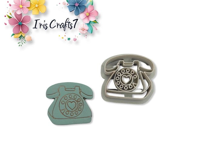 Valentine Phone Polymer Clay Cutter Earrings Jewelry Tool