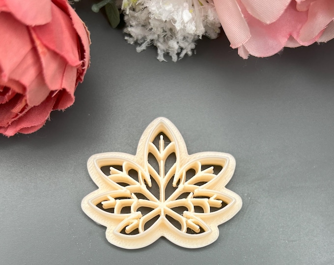Horse Chestnut Polymer Clay Cutter_ Handmade Jewellery_ Ceramic Tools_ Silver Clay