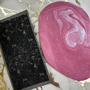 Polymer Clay Texture Lace 2 Rubber Mat for Crafting Embossing & DIY Jewelry Mold