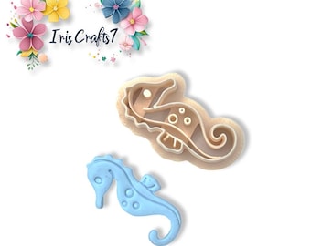 Seahorse No 5 Polymer Clay Cutter Ocean Earring Jewelry Tool