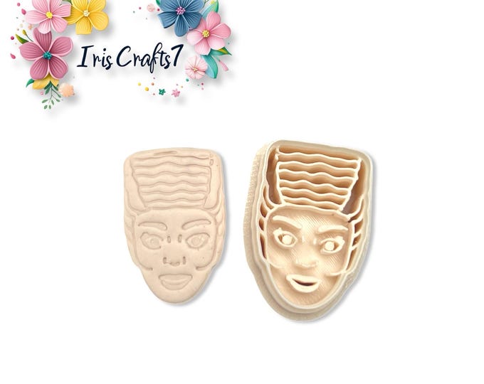Frankenstein's Bride Polymer Clay Cutter – Detailed Earring Making Tool – Portrait Clay Shape Cutter for Handmade Jewellery & Crafts