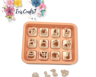 Mini Animals Polymer Clay Cutters Set: Jewelry & Earring Making