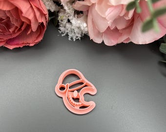 Christmas Moon Polymer Clay Cutter_ Halloween Earrings_ Craft Supplies