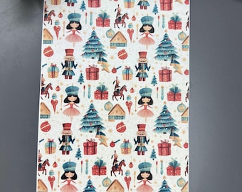 Christmas no. 4 Image Transfer Paper: Water Soluble Polymer Clay Tools