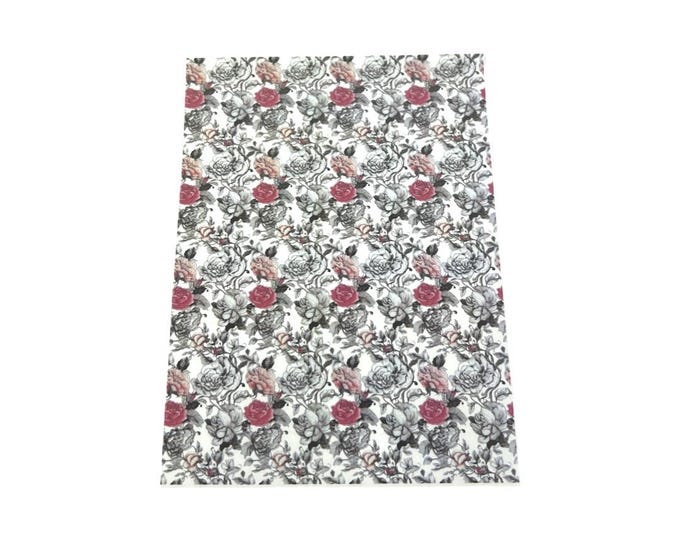 Black Roses image transfer paper - Clay tools - Polymer clay transfer - Magic transfer paper