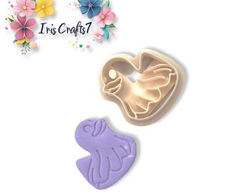 Ghost Rubber Duck Polymer Clay Cutter - Earring Tools