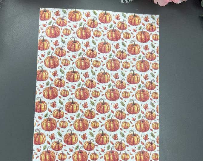 Pumpkin 4 image transfer paper_ Clay tools_ Water Soluble Paper_ Magic transfer paper