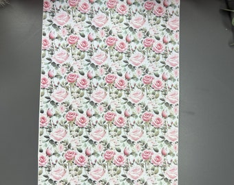 Roses 1 image transfer paper_ Clay tools_ Earring making_ Magic transfer paper