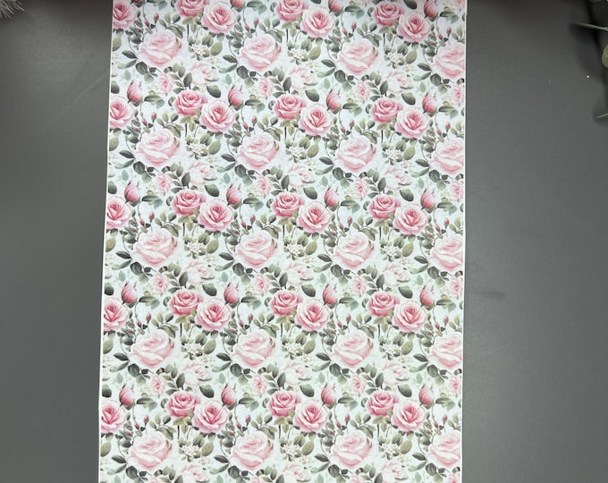 Roses 1 image transfer paper_ Clay tools_ Earring making_ Magic transfer paper