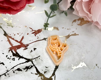 Polymer Clay Cutters Half Snowman, Christmas Tools for Earrings & Crafts Holiday Mold