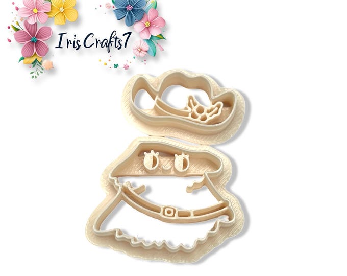 Christmas Ghost with Hat Polymer Clay Cutter for Handmade Earring Making, Jewellery & Craft Tools