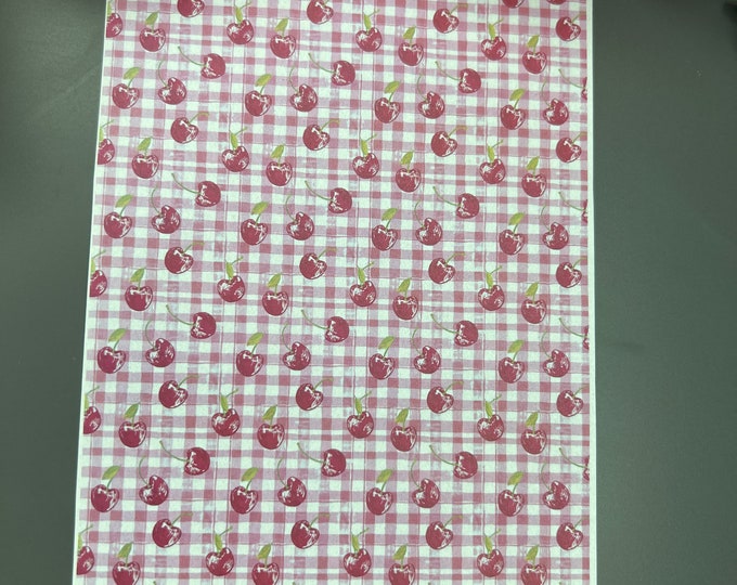 Cherries 2 image transfer paper_ Clay tools_ Earring making_ Magic transfer paper