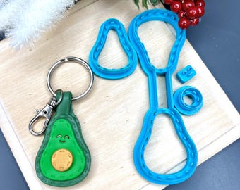 Clay Cutters Stitch Keychain Avocado_ Polymer Clay Craft Tools