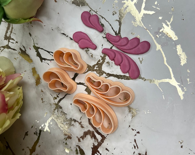 Scalloped 5 set polymer clay cutter