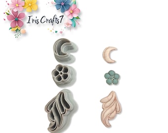 Scalloped Set B Polymer Clay Cutters Earring Jewelry Tool