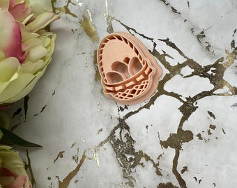 Eggs basket polymer clay cutter