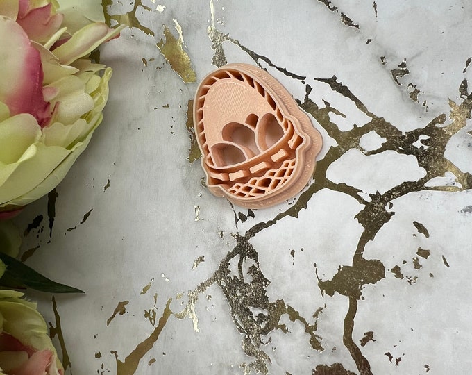 Eggs basket polymer clay cutter