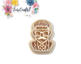 Frankenstein no. 2 Polymer Clay Cutters For Halloween Earring Making, Crat Tools