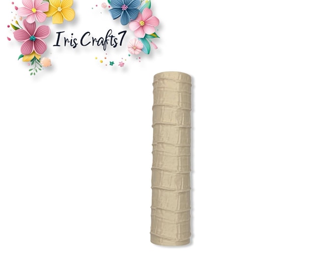 Crocodile Skin Texture Roller for Polymer Clay – Reptile Pattern Embossing Tool for Fondant, Pottery, Resin Crafts & Jewellery Making