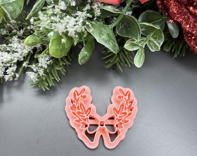 Christmas Wreath 5 Polymer Clay Cutter - Festive Holiday Craft Tool for DIY Projects