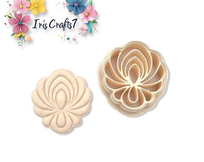 Flower 56 Polymer Clay Cutter – Intricate Floral Clay Tool – Earring Making Cutter for DIY Jewellery Craft Projects