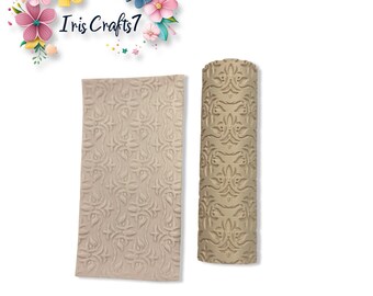 Floral No.14 Polymer Clay Texture Roller Earrings Jewelry Tool