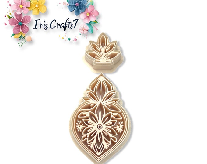 Floral Earring Set no. 1 Polymer Clay Cutter for Jewellery Making, Craft Tools