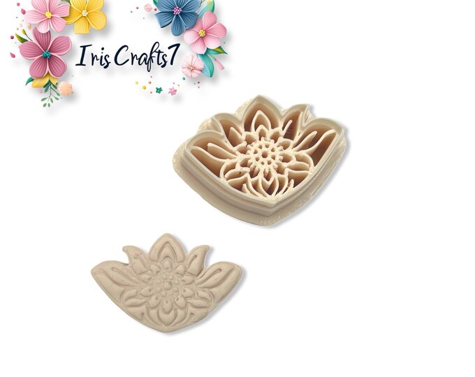 Floral Polymer Clay Cutters: Intricate Blossom Design, Jewelry & Earring Making