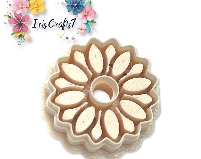 Flower No 54 Polymer Clay Cutter, Floral Tool for Jewelry, Blossom Craft