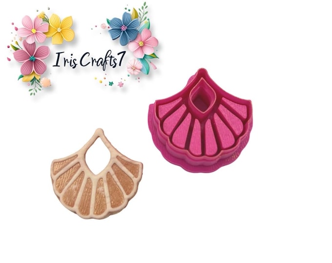 Art Deco 6 Polymer Clay Cutter - Handmade Earrings -  Ceramic Tools