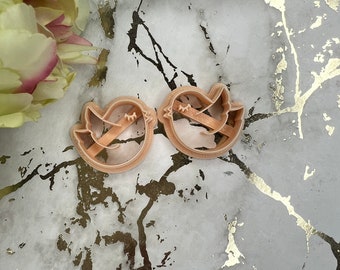 Birds 2 Polymer Clay Cutters Set – 2 Bird Shapes for Earrings & Jewelry Making