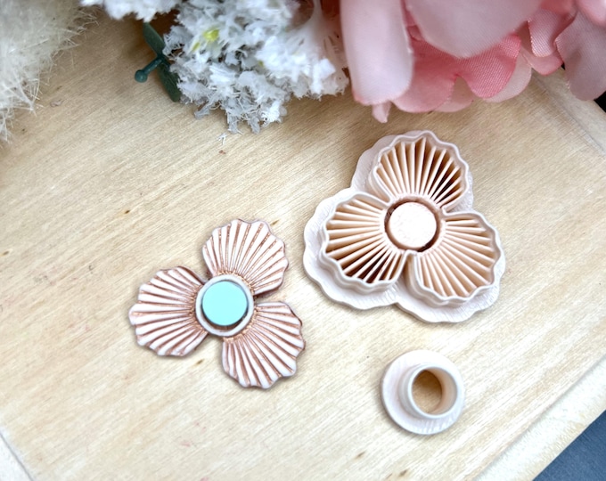 Flower 31 Polymer Clay Cutters - Handmade Earrings - Ceramic tools