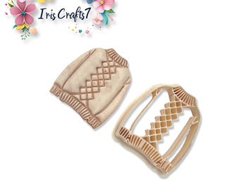 Sweater no. 2 Polymer Clay Cutter for Christmas Earring Making, Craft Tools