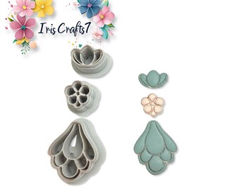 Organic Dangle Set C Polymer Clay Cutters Earring Jewelry Tool