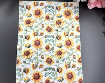 Sunflower 2 image transfer paper| Clay tools| Magic transfer paper| Water soluble paper