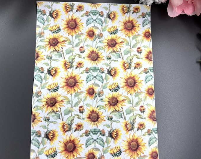 Sunflower 2 image transfer paper| Clay tools| Magic transfer paper| Water soluble paper