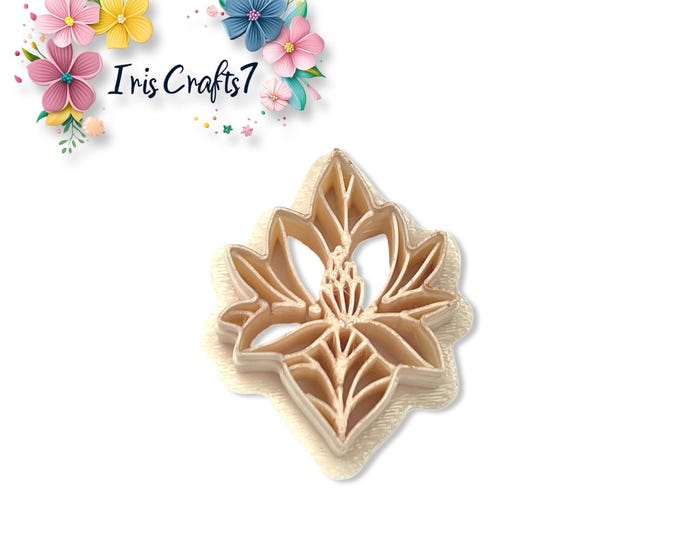 Magnolia Blossom Polymer Clay Cutter for Handmade Earring Making, Jewellery Tools