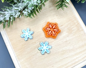 Snowflake 19 Polymer Clay Cutters - Handmade Earrings - Ceramic tools - Christmas Jewellery