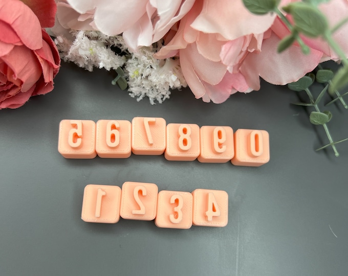 Number Stamps 1_ Polymer Clay Cutters_ Earring Making_ Clay Tools